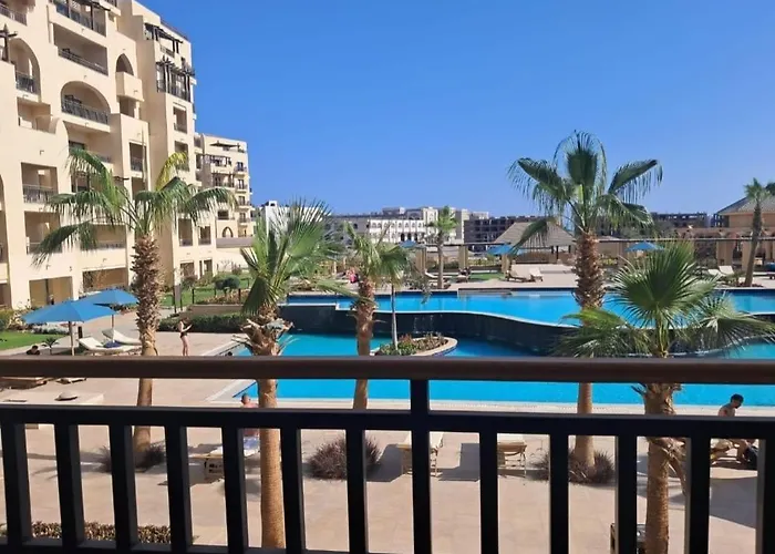 Modern Pool - View Sanctuary In Al Dau Heights Apartment Hurghada